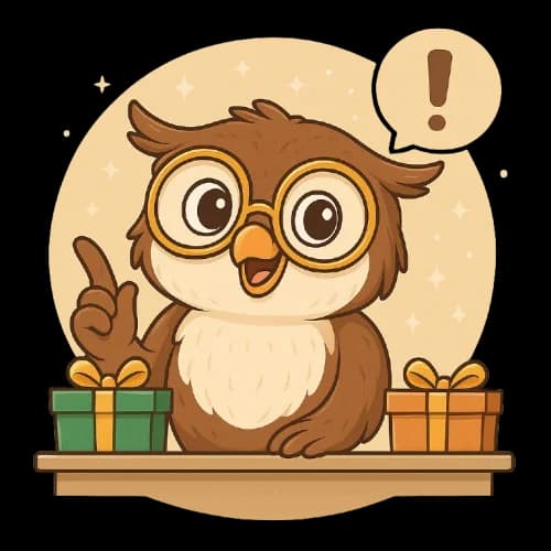Geschenkeule Maskottchen